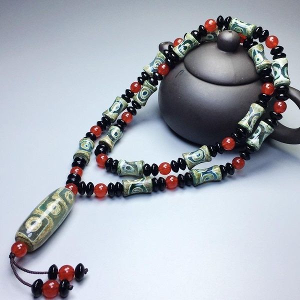 chains selling natural dzi bead necklace charm jewellery women's hand-carved for women men fashion accessories a021, Silver
chains selling natural dzi bead necklace charm jewellery women's hand-carved for women men fashion accessories a021, Silver