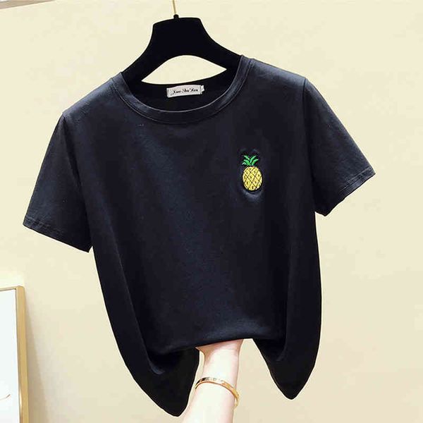 women's t-shirt shintimes funny t shirts embroidery cotton casual slim tee shirt femme short sleeve tshirt summer 36ra, White
women's t-shirt shintimes funny t shirts embroidery cotton casual slim tee shirt femme short sleeve tshirt summer 36ra, White
