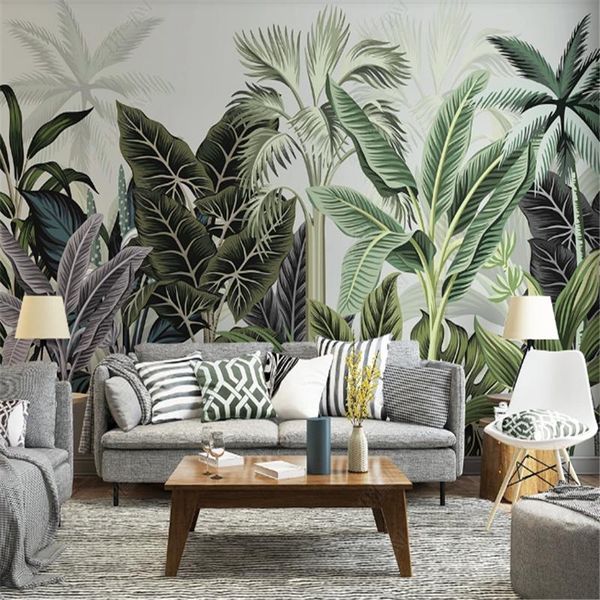 hand painted forest tropical plants mural wallpaper for living room bedroom wallpapers tv background wall papers home decor
hand painted forest tropical plants mural wallpaper for living room bedroom wallpapers tv background wall papers home decor