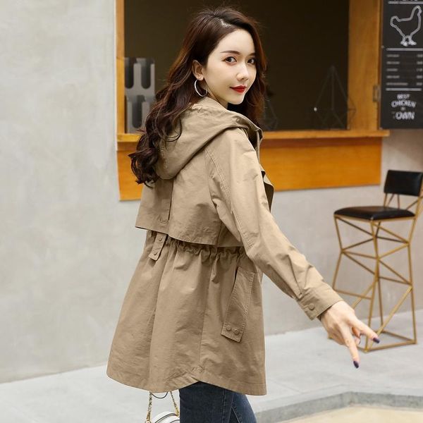 women's trench coats casual windbreaker women jacket mid-length 2021 spring autumn korean clothes loose waist hooded coat female outerw, Tan;black
women's trench coats casual windbreaker women jacket mid-length 2021 spring autumn korean clothes loose waist hooded coat female outerw, Tan;black