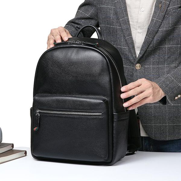 backpack 100% cow genuine leather men backpacks real natural student boy large computer lapbag 14 inch
backpack 100% cow genuine leather men backpacks real natural student boy large computer lapbag 14 inch