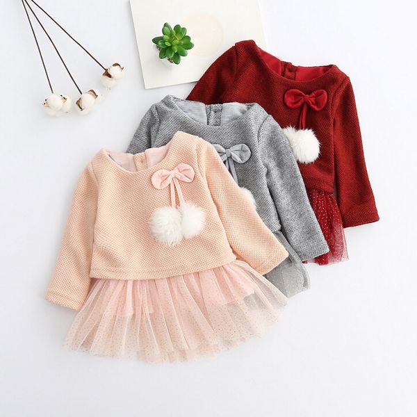 girl's dresses cute party toddler baby kid girls long sleeve knitted bow newborn tutu princess dress 0-24m 1027, Red;yellow
girl's dresses cute party toddler baby kid girls long sleeve knitted bow newborn tutu princess dress 0-24m 1027, Red;yellow