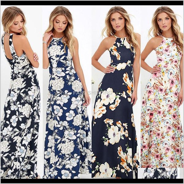 party dresses apparel anself women maxi boho dress halter neck floral print sleeveless summer 2018 holiday long slip beach cstnh, White;black
party dresses apparel anself women maxi boho dress halter neck floral print sleeveless summer 2018 holiday long slip beach cstnh, White;black