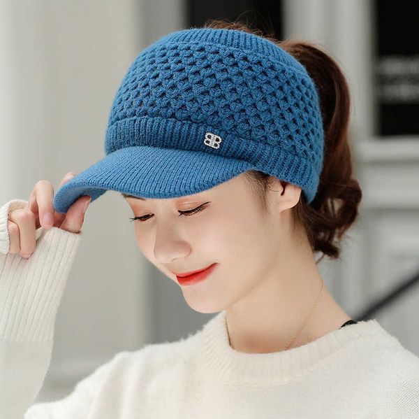 2021 empty wool duck tongue hat women's winter sweet thickened warm hat net red tide solid color casual knitted, Blue;gray
2021 empty wool duck tongue hat women's winter sweet thickened warm hat net red tide solid color casual knitted, Blue;gray