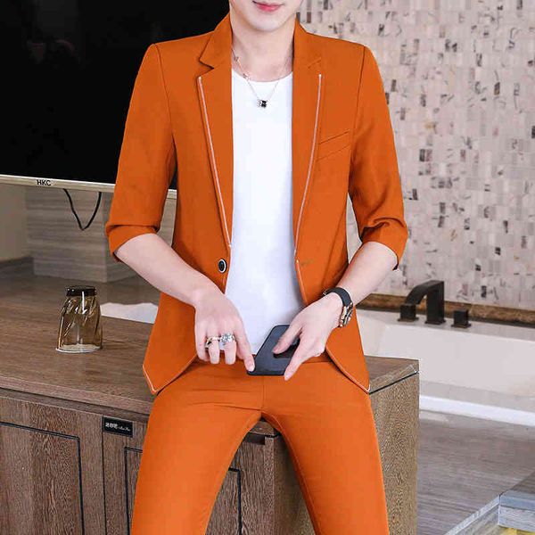 suit men's three suit and shorts, thin solid color, two piece suit, coat, summer fashion, White;black
suit men's three suit and shorts, thin solid color, two piece suit, coat, summer fashion, White;black