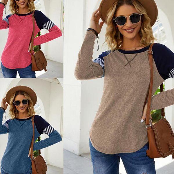 women's t-shirt olomlb 2021 spring autumn fashion loose solid casual o neck ladies long sleeve t shirt patchwork floral basic, White
women's t-shirt olomlb 2021 spring autumn fashion loose solid casual o neck ladies long sleeve t shirt patchwork floral basic, White