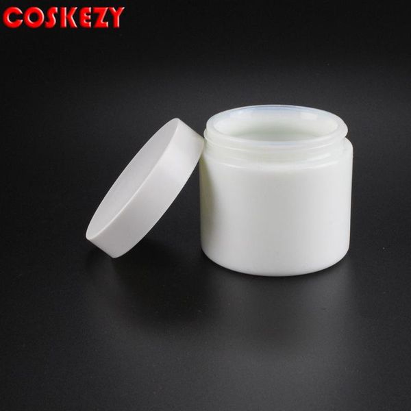 storage bottles & jars 100g white glass cream jar with black plastic lid, 100 grams cosmetic
storage bottles & jars 100g white glass cream jar with black plastic lid, 100 grams cosmetic