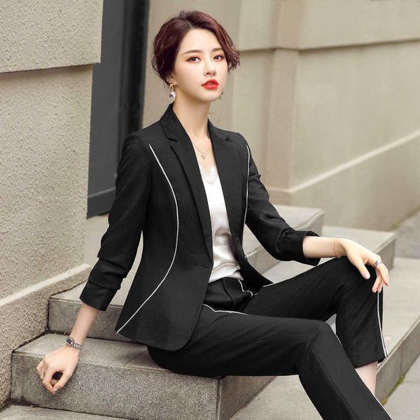 plus size women's s-4xl business suit pants two-piece autumn and winter slim fit ladies blazer casual trousers 210527, White
plus size women's s-4xl business suit pants two-piece autumn and winter slim fit ladies blazer casual trousers 210527, White