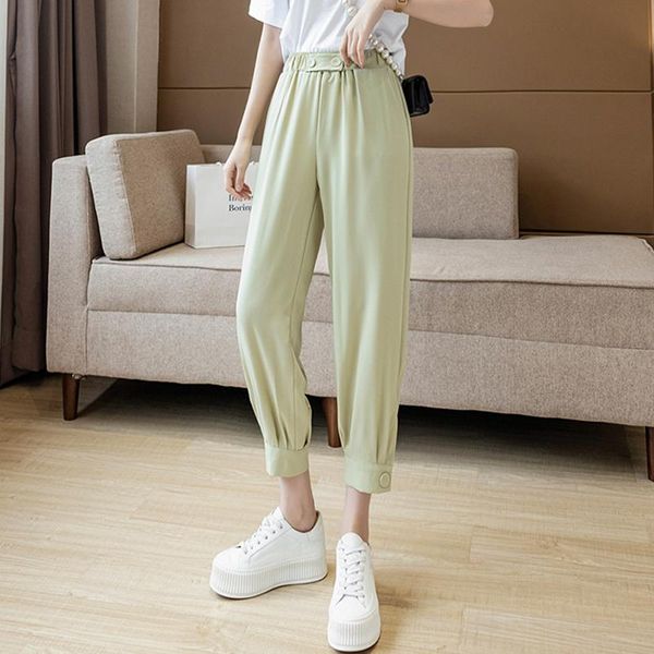 candy-colored chiffon casual pants women's design sense spring/summer 2021 korean high-waisted harem wide-leg trousers & capris, Black;white
candy-colored chiffon casual pants women's design sense spring/summer 2021 korean high-waisted harem wide-leg trousers & capris, Black;white