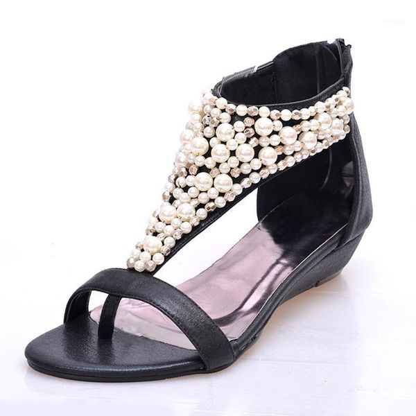 sandals designer t-strap pearl beading women luxury black/gold flip flops small wedges gladiator shoes1
sandals designer t-strap pearl beading women luxury black/gold flip flops small wedges gladiator shoes1