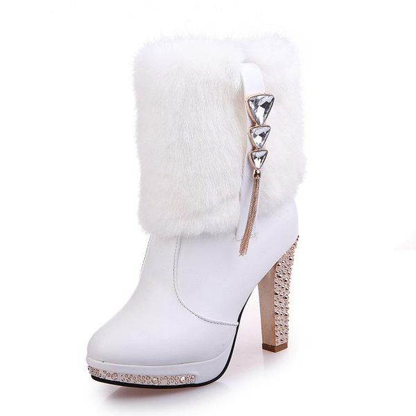 boots diamond-rhined thick heel with middle for autumn winter women's shoes, waterproof platform boots, white wo, Black
boots diamond-rhined thick heel with middle for autumn winter women's shoes, waterproof platform boots, white wo, Black