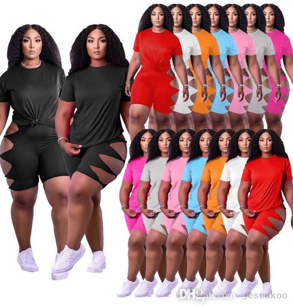summer sports tracksuits plus size women clothing two pieces pants outfits short sleeve t-shirt hollow out kink shorts casual jogging suits, Black
summer sports tracksuits plus size women clothing two pieces pants outfits short sleeve t-shirt hollow out kink shorts casual jogging suits, Black