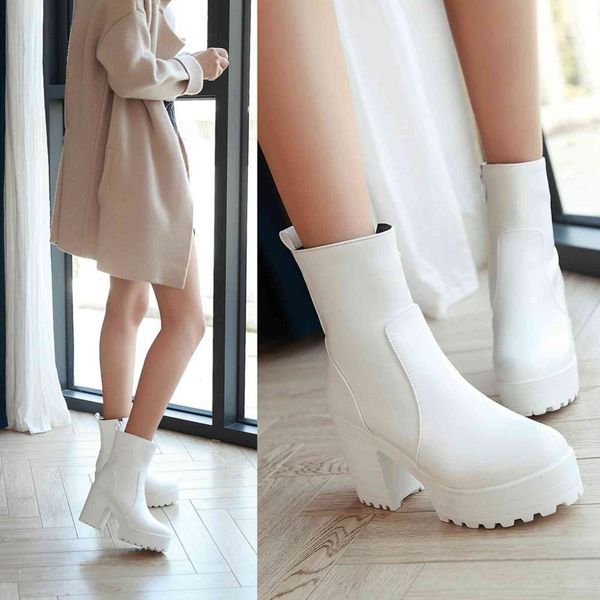 dress shoes women ankle boots square high heel lace up round head platform black white ladies motorcycle size 34-43 4rv8
dress shoes women ankle boots square high heel lace up round head platform black white ladies motorcycle size 34-43 4rv8