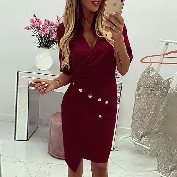 vintage summer dress women 2021 mini robe deep-v skinny buckle irregular bodycon office suit dresses female vestido jurken casual, Black;gray
vintage summer dress women 2021 mini robe deep-v skinny buckle irregular bodycon office suit dresses female vestido jurken casual, Black;gray