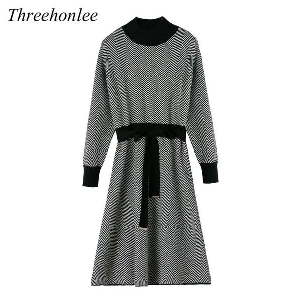 casual dresses korean knitted dress for women autumn temperament half turtleneck long sleeve striped bottoming lady office sweater, Black;gray
casual dresses korean knitted dress for women autumn temperament half turtleneck long sleeve striped bottoming lady office sweater, Black;gray