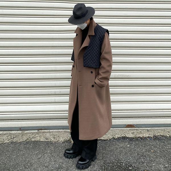men's wool & blends winter thick long woolen coat men warmth fashion casual oversized korean loose trench mens overcoat m, Black
men's wool & blends winter thick long woolen coat men warmth fashion casual oversized korean loose trench mens overcoat m, Black