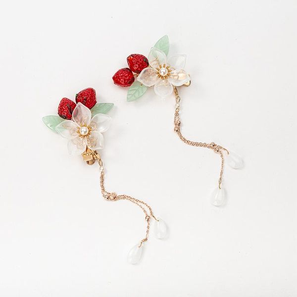 pair girls cute fruit hairpins children lovely crystal flower long tassel hair clips barrettes gift kids accessories, Slivery;white
pair girls cute fruit hairpins children lovely crystal flower long tassel hair clips barrettes gift kids accessories, Slivery;white