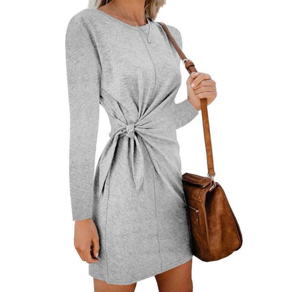 casual dresses o-neck tie long sleeve black women's autumn party elegant dress female fashion clothing 2021, Black;gray
casual dresses o-neck tie long sleeve black women's autumn party elegant dress female fashion clothing 2021, Black;gray