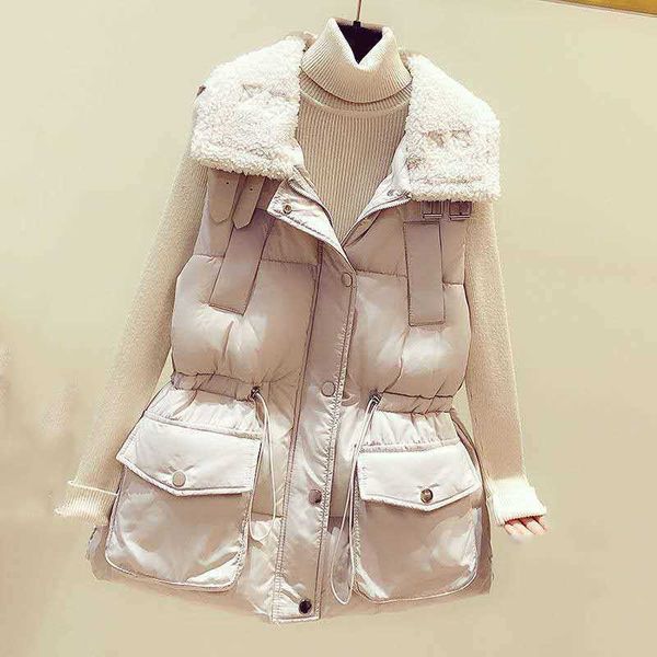 spring turn down collar waistcoat women beige color drawstring vest for lightweight warm female 210531, Black;white
spring turn down collar waistcoat women beige color drawstring vest for lightweight warm female 210531, Black;white