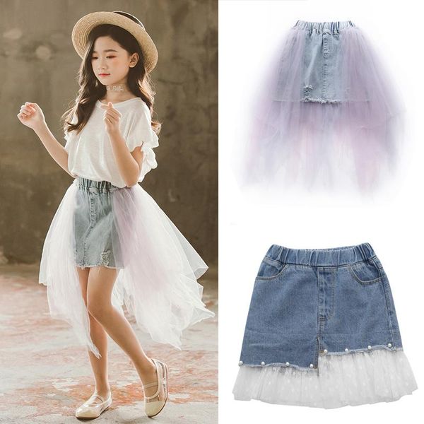 skirts short denim girls skirt burr side irregular lace & mesh teen jeans kids party 2021 summer back to school boutique, Blue
skirts short denim girls skirt burr side irregular lace & mesh teen jeans kids party 2021 summer back to school boutique, Blue