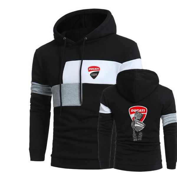 men's hoodies & sweatshirts 2021 ducati print spring and autumn personality stitching solid color hedging hooded custom plus size trend, Black
men's hoodies & sweatshirts 2021 ducati print spring and autumn personality stitching solid color hedging hooded custom plus size trend, Black