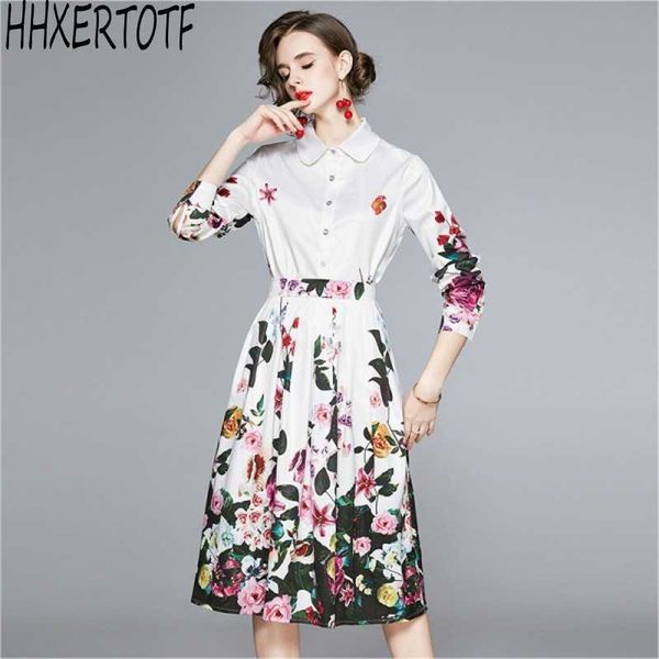 spring summer 2 piece outfit set fashion women print turn down collar long sleeve shirt + flower print skirts 210531, White
spring summer 2 piece outfit set fashion women print turn down collar long sleeve shirt + flower print skirts 210531, White