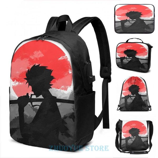 backpack funny graphic print samurai with sunset usb charge men school bags women bag travel laptop
backpack funny graphic print samurai with sunset usb charge men school bags women bag travel laptop
