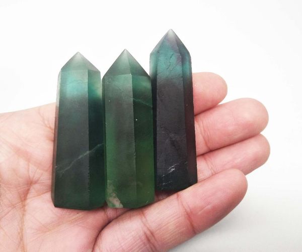 decorative objects & figurines natural green fluorite quartz wand point healing mineral tower for stones
decorative objects & figurines natural green fluorite quartz wand point healing mineral tower for stones