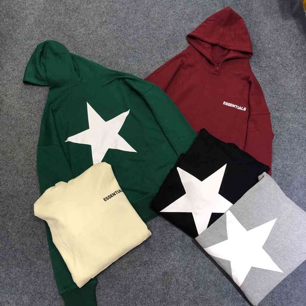 2021 collection version fog essentials star printed women sweatshirts hiphop men hoodies pullover hoody, Black
2021 collection version fog essentials star printed women sweatshirts hiphop men hoodies pullover hoody, Black