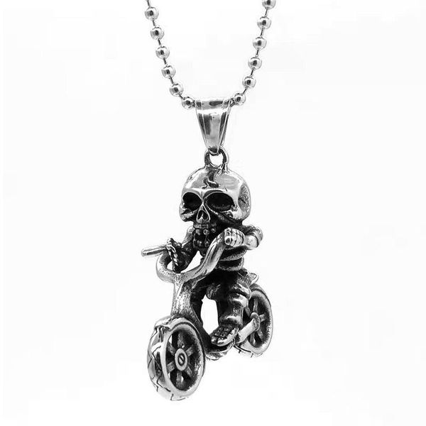 pendant necklaces punk style 316l stainless steel necklace 3d skull charm rock hip hop jewelry christmas gift, Silver
pendant necklaces punk style 316l stainless steel necklace 3d skull charm rock hip hop jewelry christmas gift, Silver