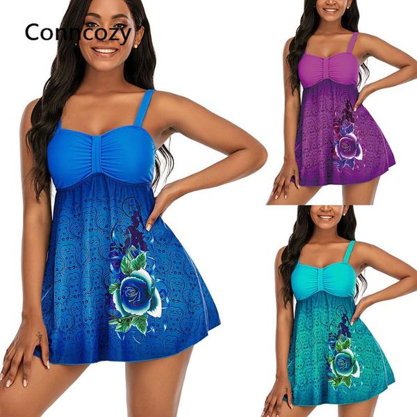 women's swimwear plus size swimsuit 2021 cover belly backless skirt print women push up tankini two piece bathing suit beachwear, White;black
women's swimwear plus size swimsuit 2021 cover belly backless skirt print women push up tankini two piece bathing suit beachwear, White;black