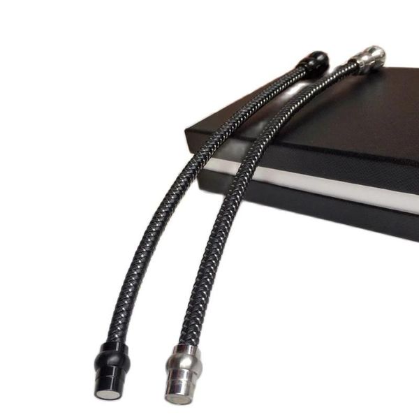 bangle stainless steel magnetic clasp men leather bracelet for male, Black
bangle stainless steel magnetic clasp men leather bracelet for male, Black