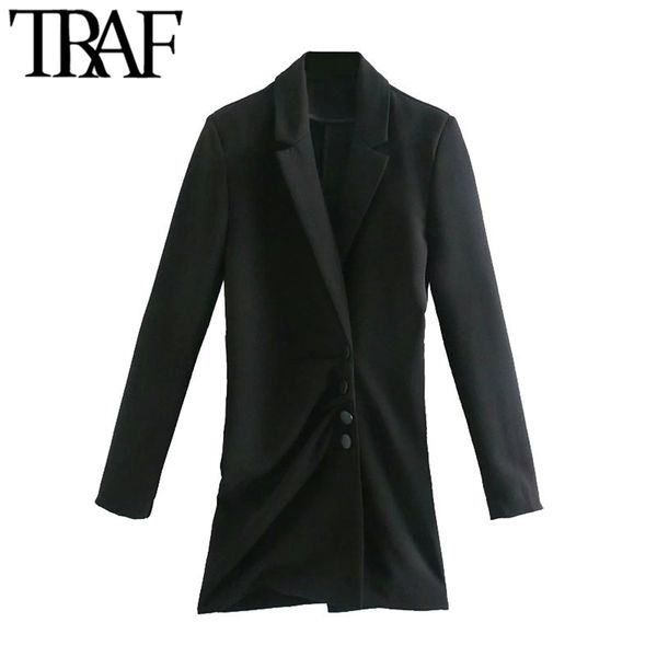 women chic fashion with buttons pleated black mini dress vintage long sleeve female dresses vestidos mujer 210507, Black;gray
women chic fashion with buttons pleated black mini dress vintage long sleeve female dresses vestidos mujer 210507, Black;gray