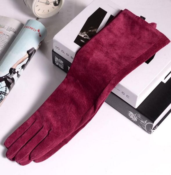 fingerless gloves autumn and winter women' 100% genuine leather 45cm long sheepskin goat soft suede glove r097, Blue;gray
fingerless gloves autumn and winter women' 100% genuine leather 45cm long sheepskin goat soft suede glove r097, Blue;gray