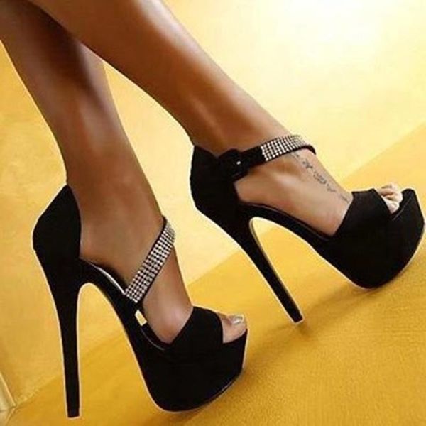 dress shoes lanlojer ,high heels party sandals wedding,cashmere leather fabric,about14.5cm rivets high-heeled peep toe banquet, Black
dress shoes lanlojer ,high heels party sandals wedding,cashmere leather fabric,about14.5cm rivets high-heeled peep toe banquet, Black