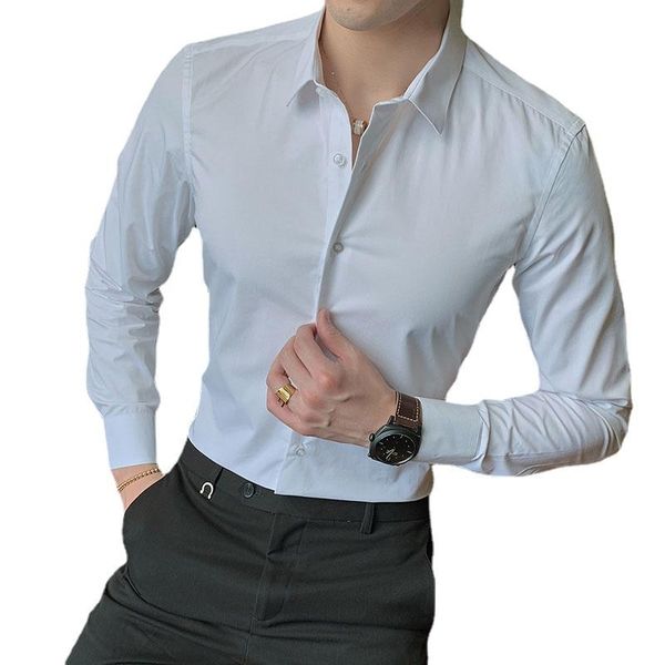 men's dress shirts fashion cotton long sleeve shirt solid slim fit male social casual business white black 5xl 6xl 7xl 8xl
men's dress shirts fashion cotton long sleeve shirt solid slim fit male social casual business white black 5xl 6xl 7xl 8xl