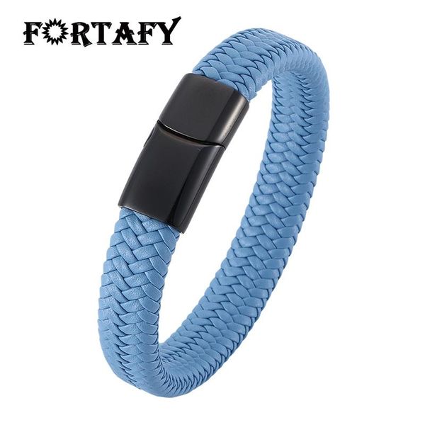 charm bracelets fashion men jewelry punk blue braided leather bracelet stainless steel magnetic clasps trendy bangles ps0003, Golden;silver
charm bracelets fashion men jewelry punk blue braided leather bracelet stainless steel magnetic clasps trendy bangles ps0003, Golden;silver