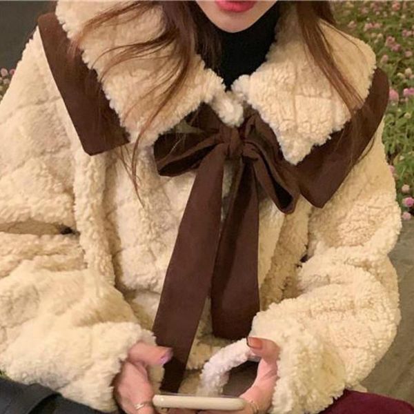 women's wool & blends herstory woolen coats student velvet soft warm patchwork chic single breasted oversized winter manteau long femme, Black
women's wool & blends herstory woolen coats student velvet soft warm patchwork chic single breasted oversized winter manteau long femme, Black