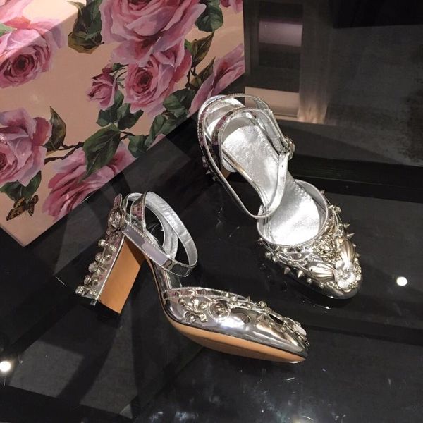 summer shoes woman ankle-strap sandals round-toes strange style rivet decora, Black
summer shoes woman ankle-strap sandals round-toes strange style rivet decora, Black