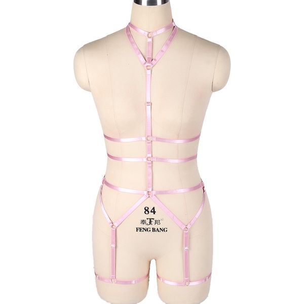 pink full body harness set lingerie elastic adjust plus size bondage harness cage bra wedding pole dance leg garter belt, Black;white
pink full body harness set lingerie elastic adjust plus size bondage harness cage bra wedding pole dance leg garter belt, Black;white