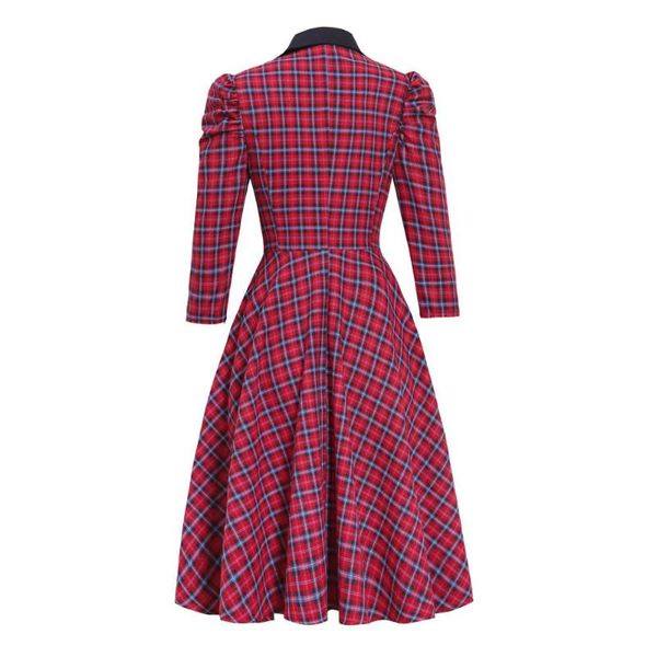 winter red plaid printed vintage women dress casual cotton swing party rockabilly 1950s office lady work half sleeve vestidos dresses, Black;gray
winter red plaid printed vintage women dress casual cotton swing party rockabilly 1950s office lady work half sleeve vestidos dresses, Black;gray