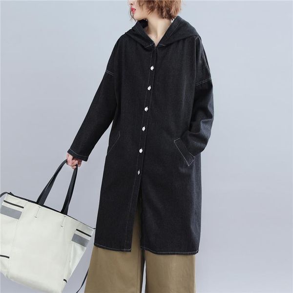 women's trench coats #3171 women coat hooded casual black ladies loose oversize vintage windbreaker jacket overcoat korean fashion, Tan;black
women's trench coats #3171 women coat hooded casual black ladies loose oversize vintage windbreaker jacket overcoat korean fashion, Tan;black