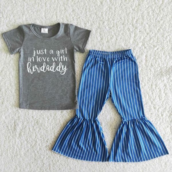 rts daddy design kids clothes fashion short sleeve tee shirt bell bottom pants baby 2pcs outfits clothing sets styles, White
rts daddy design kids clothes fashion short sleeve tee shirt bell bottom pants baby 2pcs outfits clothing sets styles, White