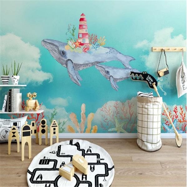 wallpapers nordic watercolor cartoon ocean whale papel de parede 3d children's room background mural wallpaper wall papers home decor
wallpapers nordic watercolor cartoon ocean whale papel de parede 3d children's room background mural wallpaper wall papers home decor