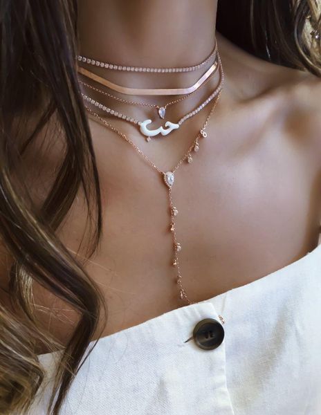 chains 2022 design valentine's day gift for lower colorful neon enamel arabic lover letter cz chain necklace, Silver
chains 2022 design valentine's day gift for lower colorful neon enamel arabic lover letter cz chain necklace, Silver
