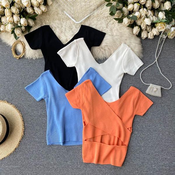 spring summer fashion casual v neck solid color hollow out slim women's short sleeve t shirt sj666 t-shirt, White
spring summer fashion casual v neck solid color hollow out slim women's short sleeve t shirt sj666 t-shirt, White