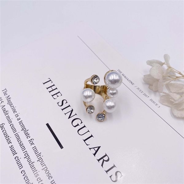 tng9 nina exaggerated geometric opening band sringdiamond pearl irregular net red cold wind pearl ring, Silver
tng9 nina exaggerated geometric opening band sringdiamond pearl irregular net red cold wind pearl ring, Silver