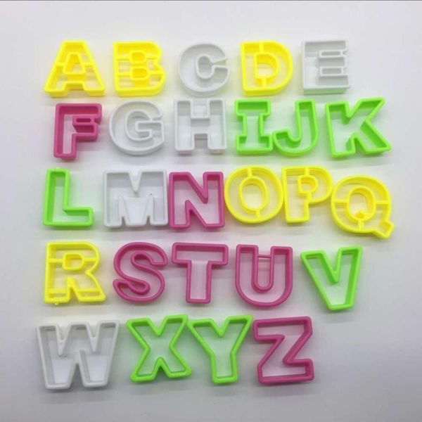 baking moulds 26pcs alphabet letter biscuit cookie cutter fondant tool ice er press diy cake embossed mold decorating pastry