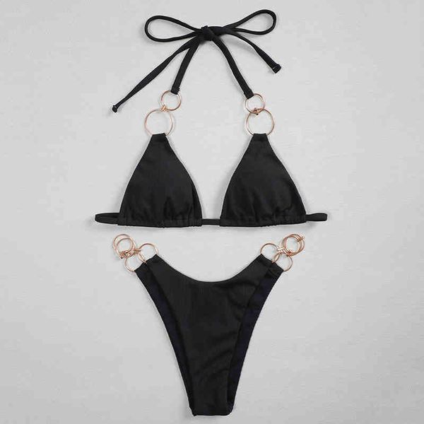 2021 metal rings halter women swimwear female swimsuit two-pieces bikini set ribbed bather bathing suit swim ladyb
2021 metal rings halter women swimwear female swimsuit two-pieces bikini set ribbed bather bathing suit swim ladyb