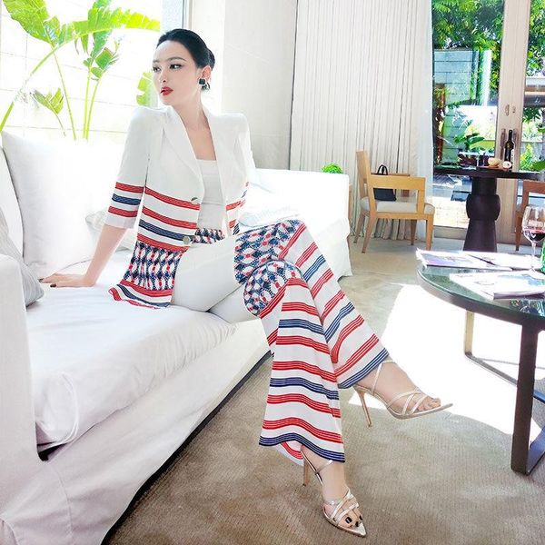 women's two piece pants summer bump ol professional suit women 2021 fashion small drop feeling stitched micro flared two-piece set, White
women's two piece pants summer bump ol professional suit women 2021 fashion small drop feeling stitched micro flared two-piece set, White